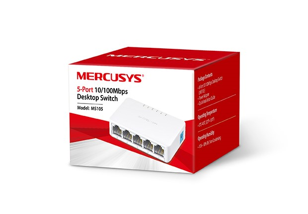 SWITCH 5 PORTAS Mercusys 10/100 MBPS MS105